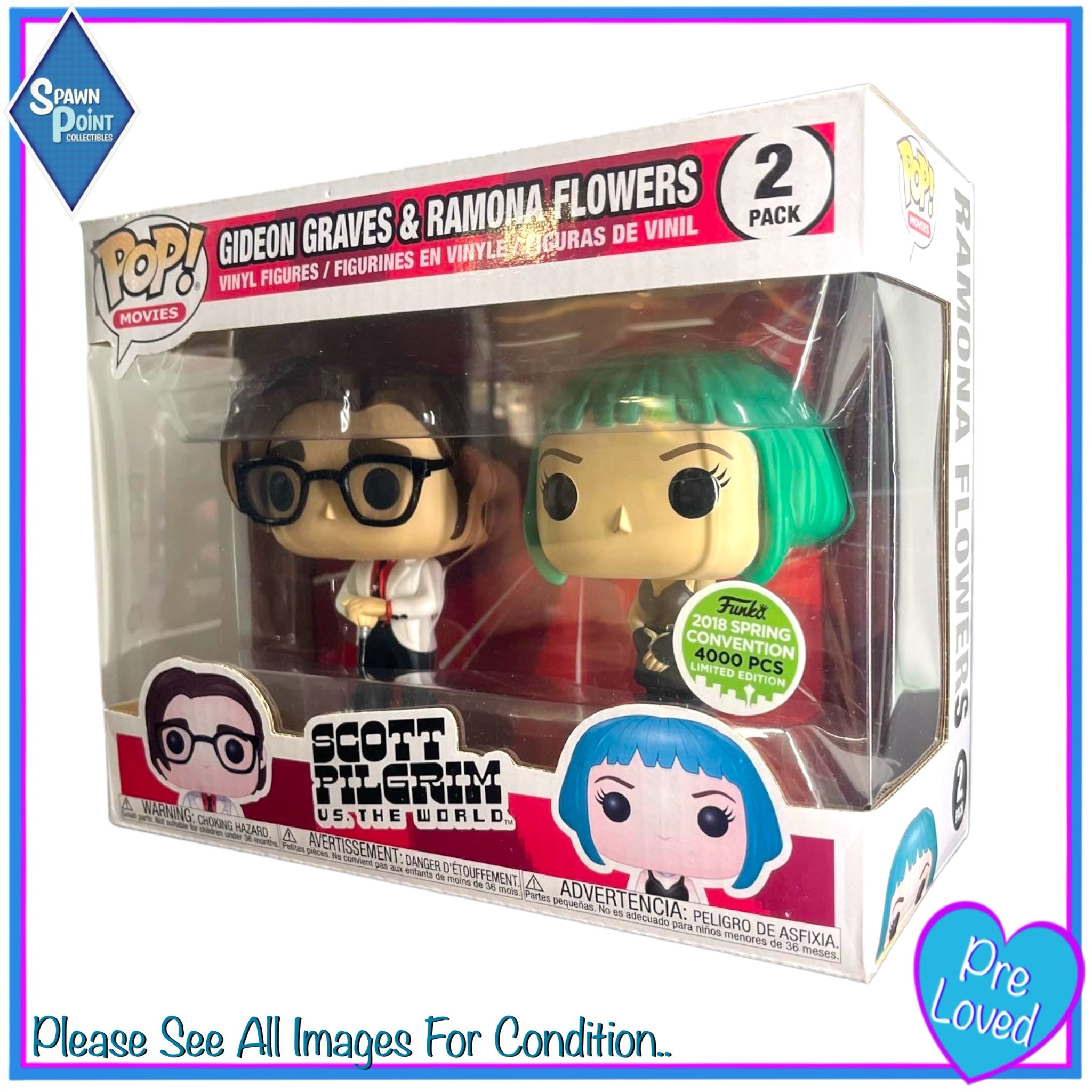 Gideon Graves & Ramona Flowers #2 Pack Funko Pop! Scott Pilgrim Vs The –  Spawn Point Collectibles